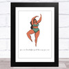 Body Positive Woman Design 1 Home Wall Art Print