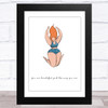 Body Positive Woman Design 2 Home Wall Art Print