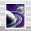 Celestial Collection Planets Space Design 2 Home Wall Art Print