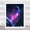 Celestial Collection Planets Space Design 7 Home Wall Art Print