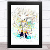 Silver Sonic The Hedgehog Splatter Art Children's Kids Wall Art Print