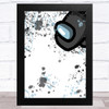 Among Us Black Splatter Art Children's Kids Wall Art Print