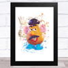 Mr Potato Head Toy Story Splatter Art Children's Kids Wall Art Print