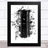 Gaming Wii Remote Splatter Art Children's Kid's Wall Art Print