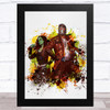 Star-Lord And Gamora Watercolour Splatter Children's Kid's Wall Art Print