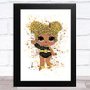 Queen Bee Surprise Lol Doll Splatter Art Children's Kid's Wall Art Print