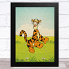 Tigger Winnie The Pooh Vintage Children's Kid's Wall Art Print