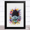 Trolls Watercolour Splatter Children's Kid's Wall Art Print