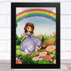 Sofia The First Vintage Children's Kid's Wall Art Print