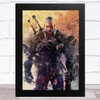 The Witcher Vintage Children's Kid's Wall Art Print