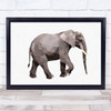 Elephant Polygon Style Animal Wall Art Print