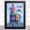 Llama Gaming Comic Style Kids Fortnite Skin Children's Wall Art Print