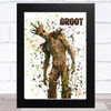 Splatter Art Gaming Fortnite Groot Kid's Room Children's Wall Art Print