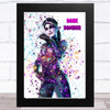 Splatter Art Gaming Fortnite Dark Bomber Kid's Room Children's Wall Art Print