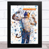 Splatter Art Gaming Fortnite Meowscles Kid's Room Children's Wall Art Print