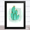 Spotty Cactus Design 1 Wall Art Print