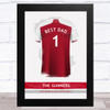 Arsenal Football Shirt Best Dad Personalised Father's Day Gift Print