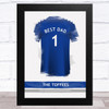 Everton Football Shirt Best Dad Personalised Father's Day Gift Print