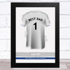 Leeds United Football Shirt Best Dad Personalised Father's Day Gift Print