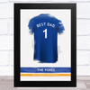 Leicester City Football Shirt Best Dad Personalised Father's Day Gift Print