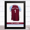 West Ham United Football Shirt Best Dad Personalised Father's Day Gift Print