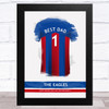 Crystal Palace Football Shirt Best Dad Personalised Father's Day Gift Print