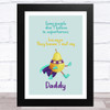 Pear Superhero Dad Father's Day Gift Wall Art Print