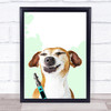 Cheeky Vaping Dog Wall Art Print
