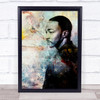 Anthony Mackie Urban American Flag Wall Art Print