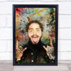 Post Malone Rapper Urban Splatter Wall Art Print