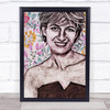 Princess Diana Floral Wall Art Print