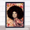 Diana Ross Floral Wall Art Print