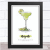 Margarita Cocktail Wall Art Print