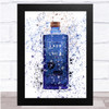 Watercolour Splatter Haig Club Single Grain Scotch Whisky Wall Art Print