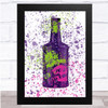 Dead Mans Fingers Hemp Rum Splatter Wall Art Print