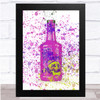 Dead Mans Fingers Passionfruit Rum Splatter Wall Art Print