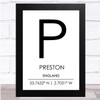 Preston England Wall Art Print