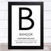 Bangor Northern Ireland Wall Art Print