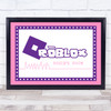 Roblox Purple Logo City Line Art Any Name Personalised Wall Art Print