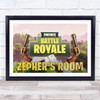 Fortnite Battle Royale Guns Any Name Personalised Wall Art Print