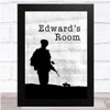 Army Watercolour Soldier Car Silhouette Room Personalised Wall Art Print