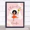 Personalised I Believe In You Sunflower Rainbows Wall Art Print
