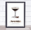 Espresso Martini Cocktail Wall Art Print