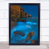 Bioluminescent Bay Glowing Dalian China Blue Ocean Bio Rock Wall Art Print