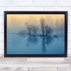 Morning Reflection Turquoise Italy Sansepolcro River Lake Dawn Wall Art Print
