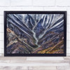 Mountain Mountains Valley Pattern Hill Hills Abstract Wall Art Print