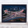 Nine Dragons Intersection City Shanghai China Road Asia Highway Wall Art Print