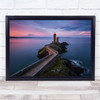 Petit Minou Lighthouse Brittany Sunrise Seascape Coast France Wall Art Print