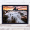 Rush Sun Seascape Wave Bermagui Australia Camel Rock Sunrise Morning Art Print