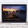 The end Sunset Portugal Kasefilters Palafitico Wooden Water Sea Ocean Art Print